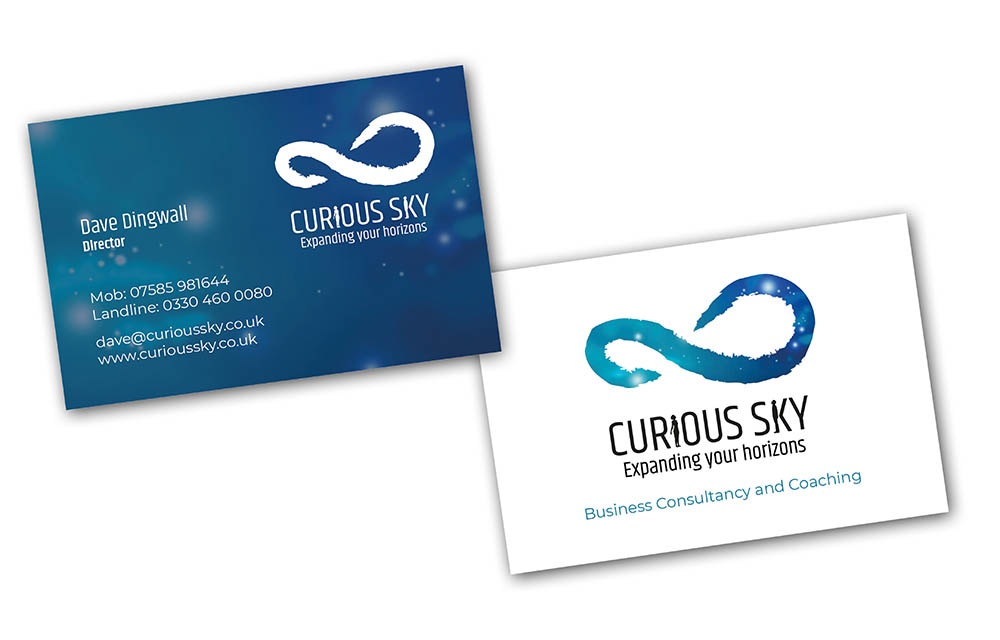 Curious Sky business cards